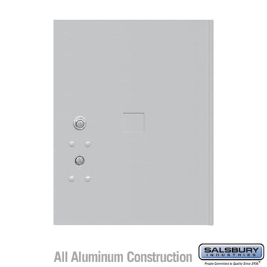 Replacement Parcel Locker Door and Tenant Lock - for Standard 5 High (PL5) 4C Horizontal Parcel Locker - with (3) Keys - Aluminum